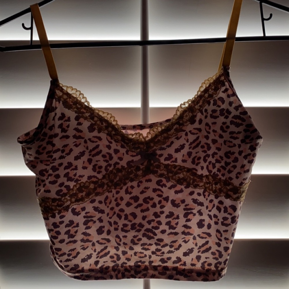 cheetah y2k tank top
